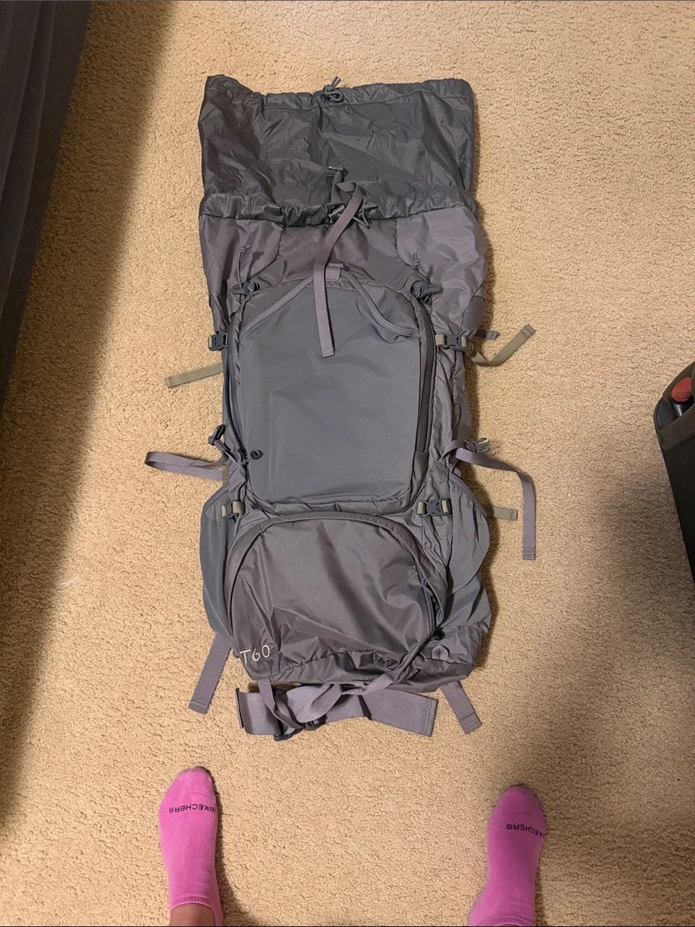 L.L. Bean Gray Travel/Camping Backpack
